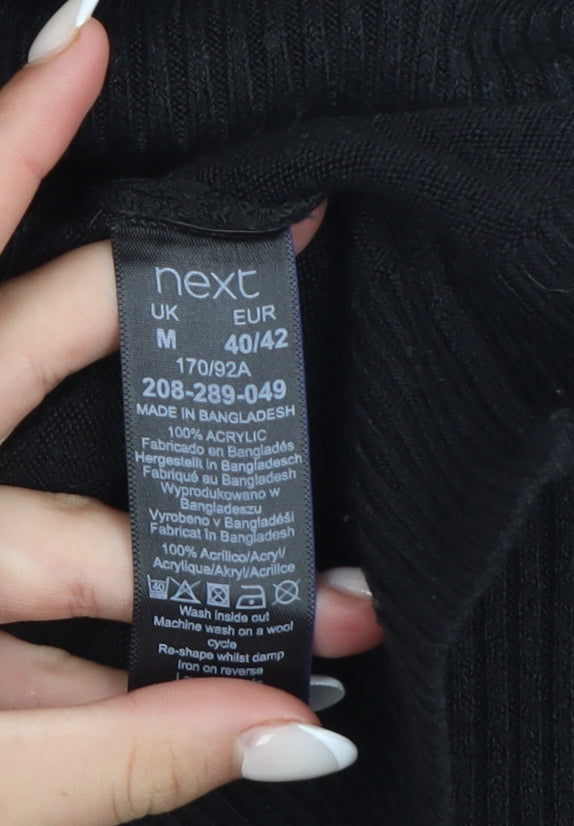 Next Men’s Black Acrylic Crew Neck Knit Jumper Size M