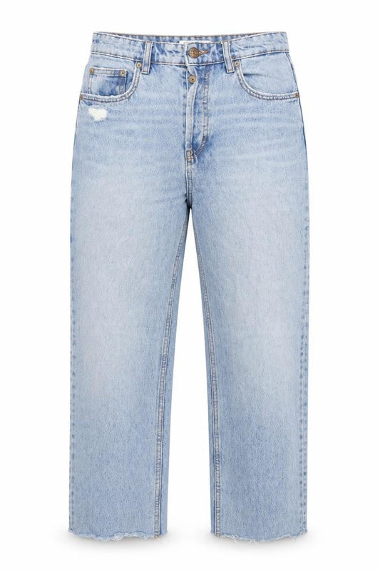 Pull&Bear Women's Blue High Rise Straight Jeans Size 10