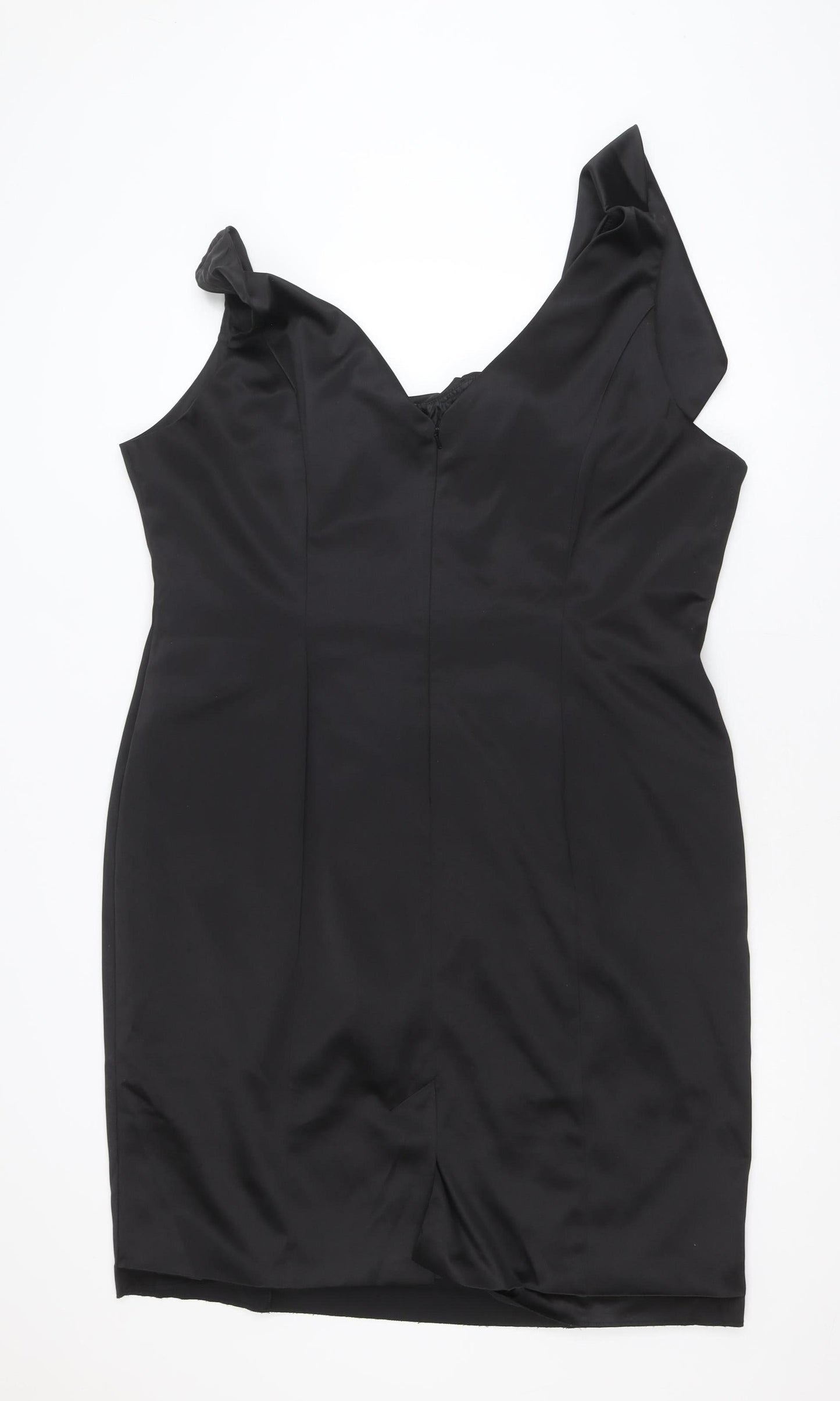 Debenhams Womens Black Plus Size 22 One Shoulder Bodycon Dress