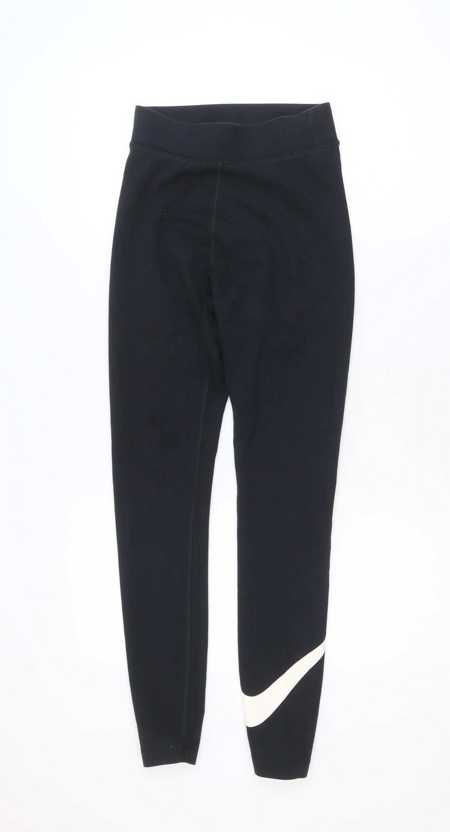 Nike Women's Black XS Ankle Leggings Cotton Blend Stretch Sportswear