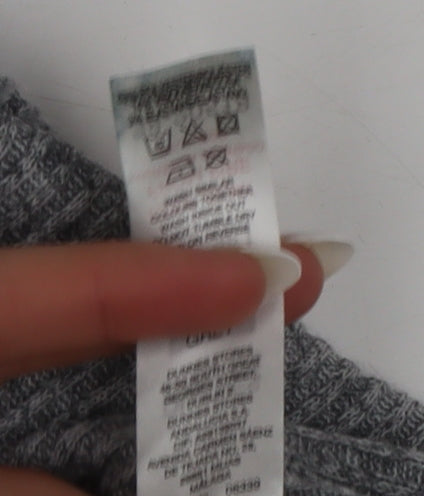 Dunnes Stores Women’s Grey Knit Roll Neck Sweater Dress Size 8