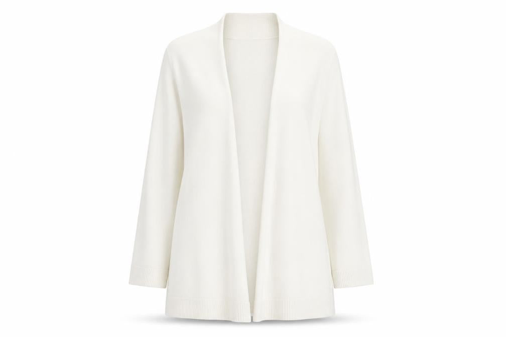 Bruce by Bruce Oldfield Women's Ivory Knit Open Cardigan Size S