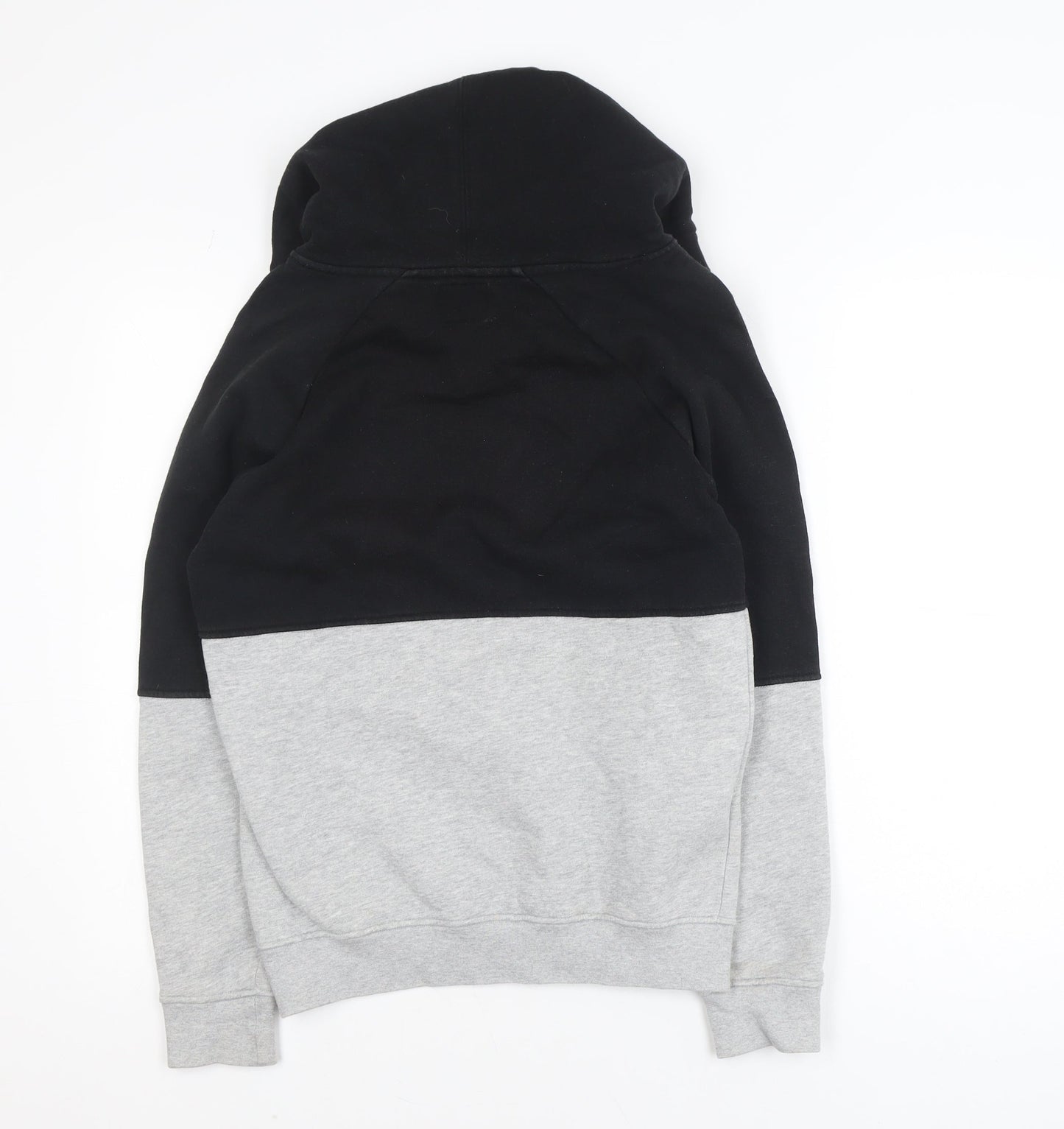 Lee Pipes Men's Black Grey Pullover Hoodie Small Logo Fleece