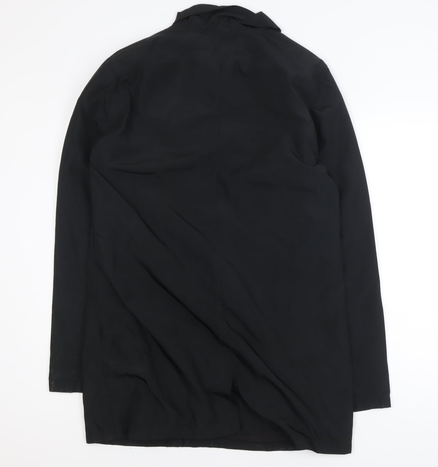 French Connection Men's Black Mid-Length Polyester Overcoat M