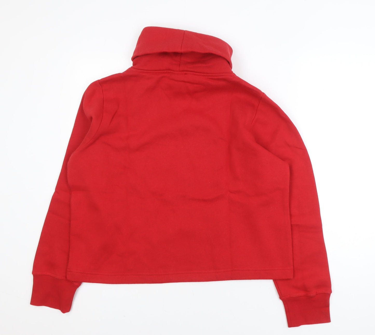 Zara Women Red Roll Neck Pullover Jumper Size 12