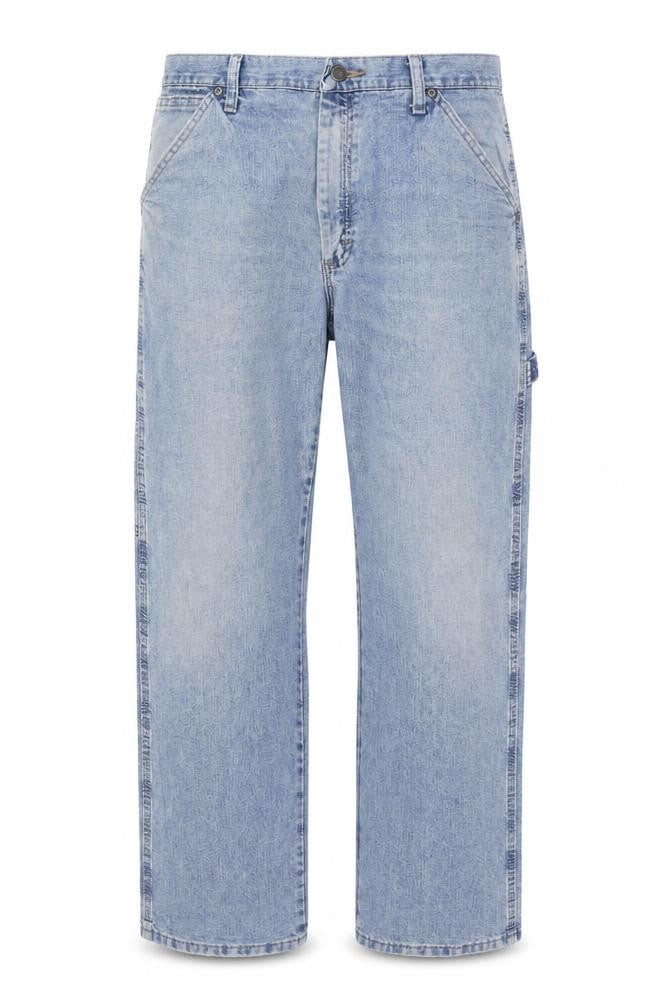 Wrangler Men's Blue Straight Denim Jeans 34x29 Relaxed Fit
