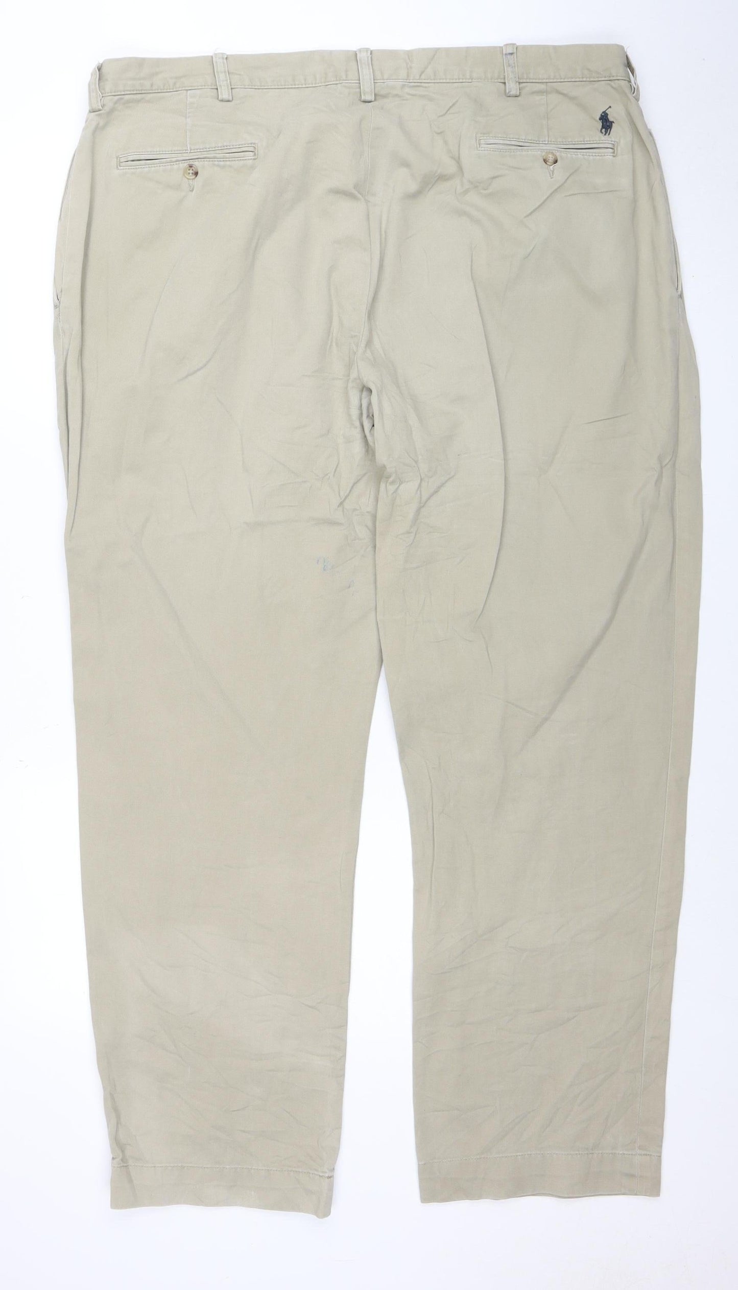 Polo Ralph Lauren Men's Beige Chino Trousers 42x32 Regular Fit