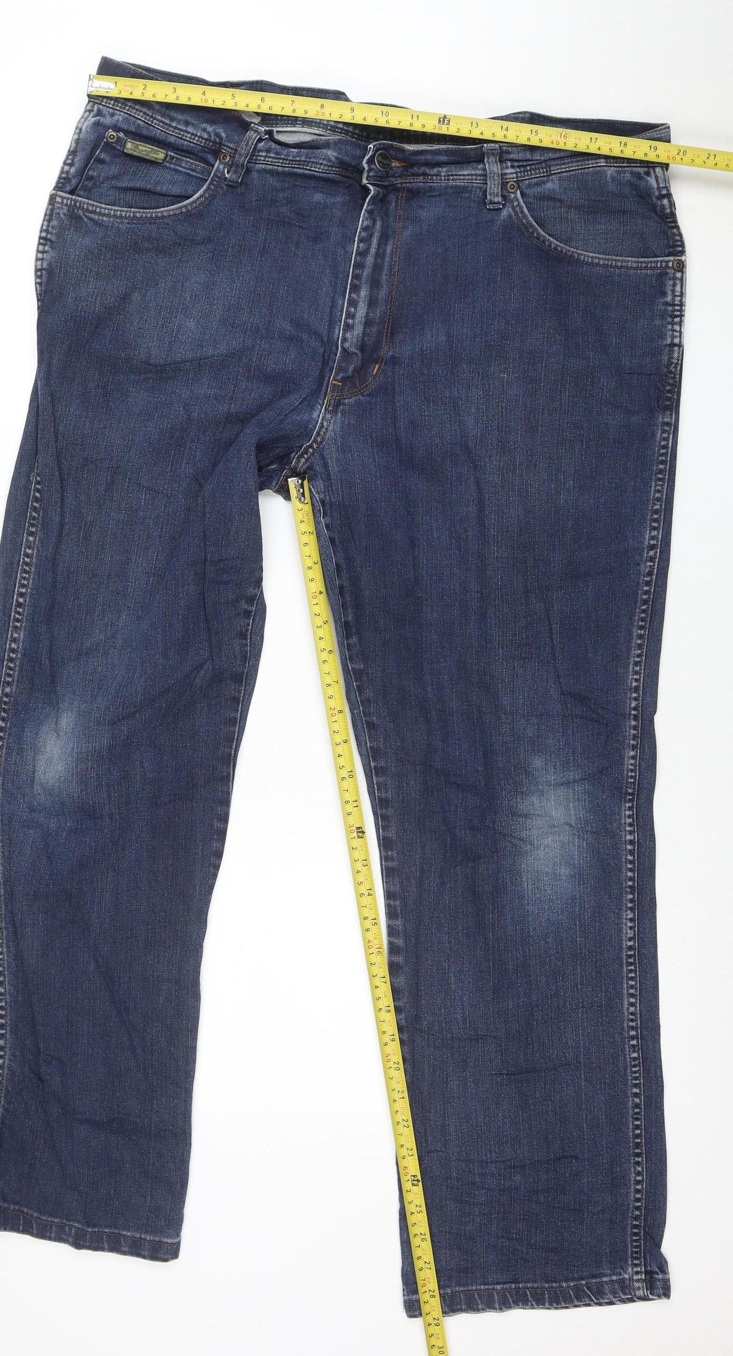 Wrangler Men's Blue Texas Stretch Jeans W40 L34 Classic Fit Denim