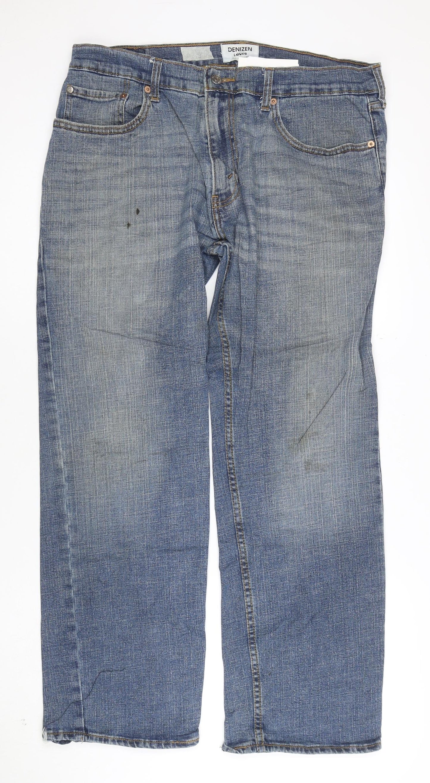 Denizen from Levi’s Men Blue 34x30 Relaxed Straight Denim Jeans