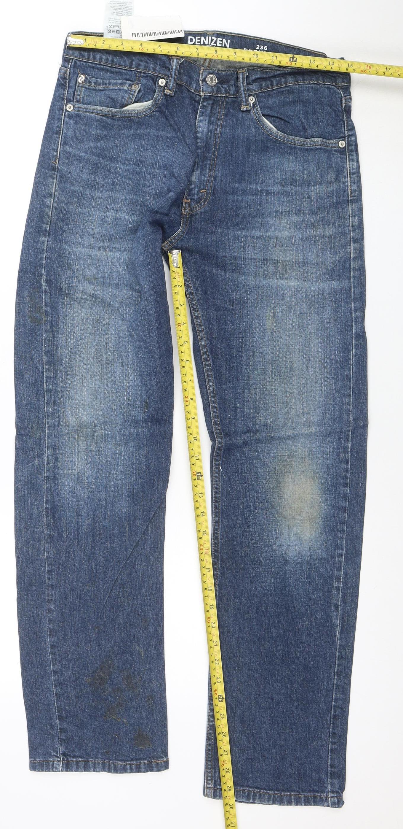 Denizen from Levi’s Men Blue 33W 32L Regular Fit Straight Jeans