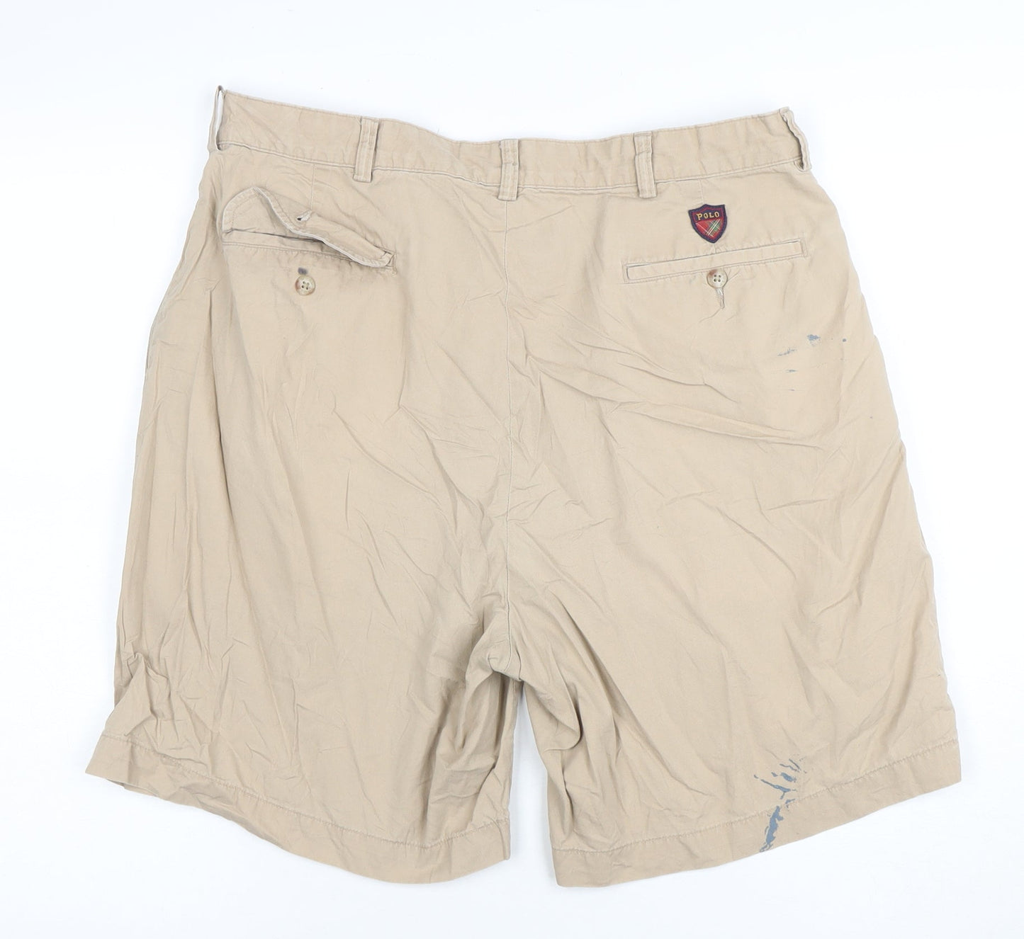 Polo Golf Men’s Beige Chino Shorts Size 36 Regular Fit Cotton