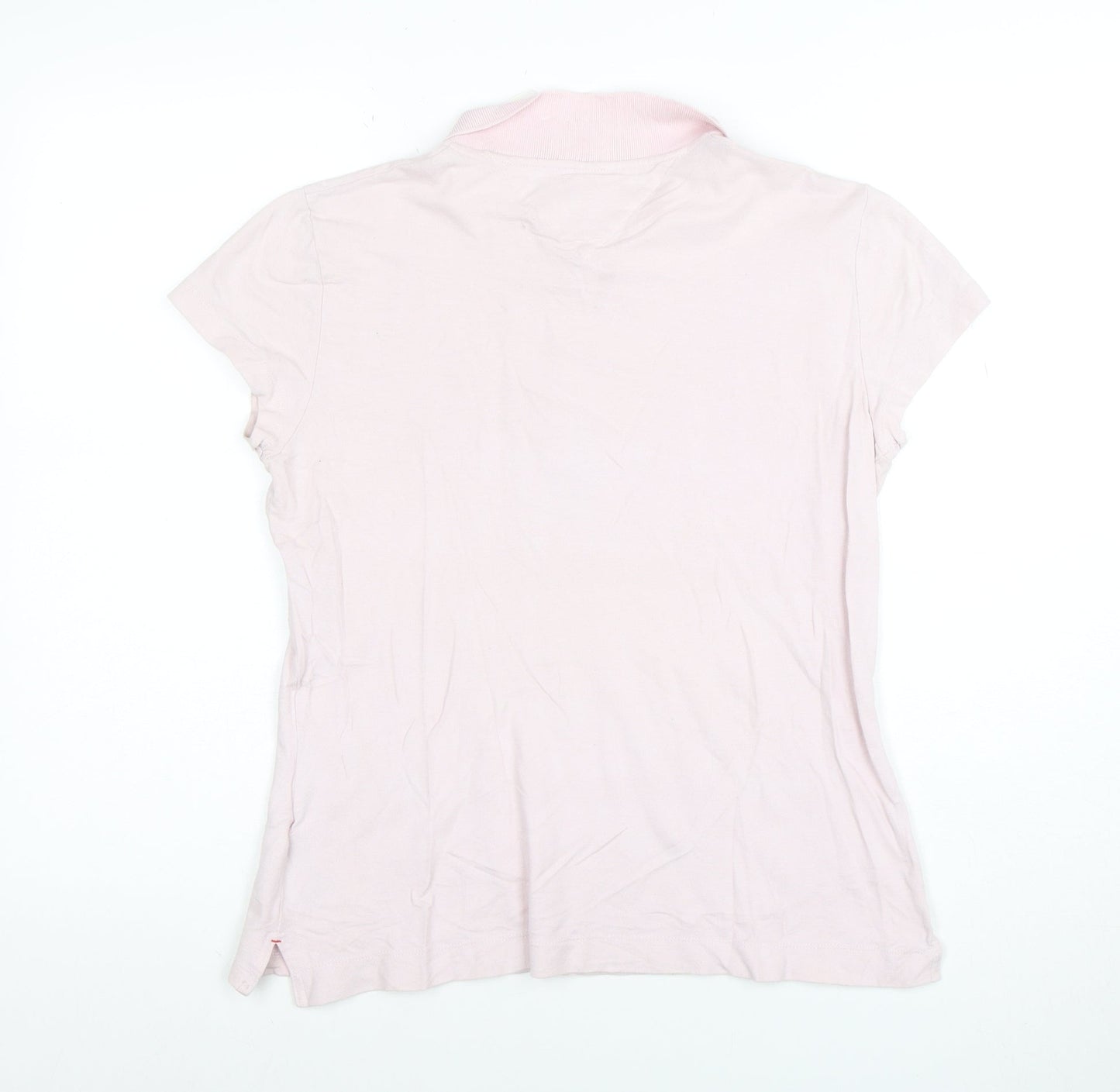 Tommy Hilfiger Women's Pink Slim Fit Cotton Polo Shirt XL