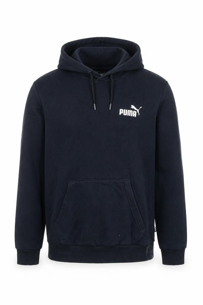 Puma Men's Black XS Pullover Hoodie Logo Fleece Sweatshirt
