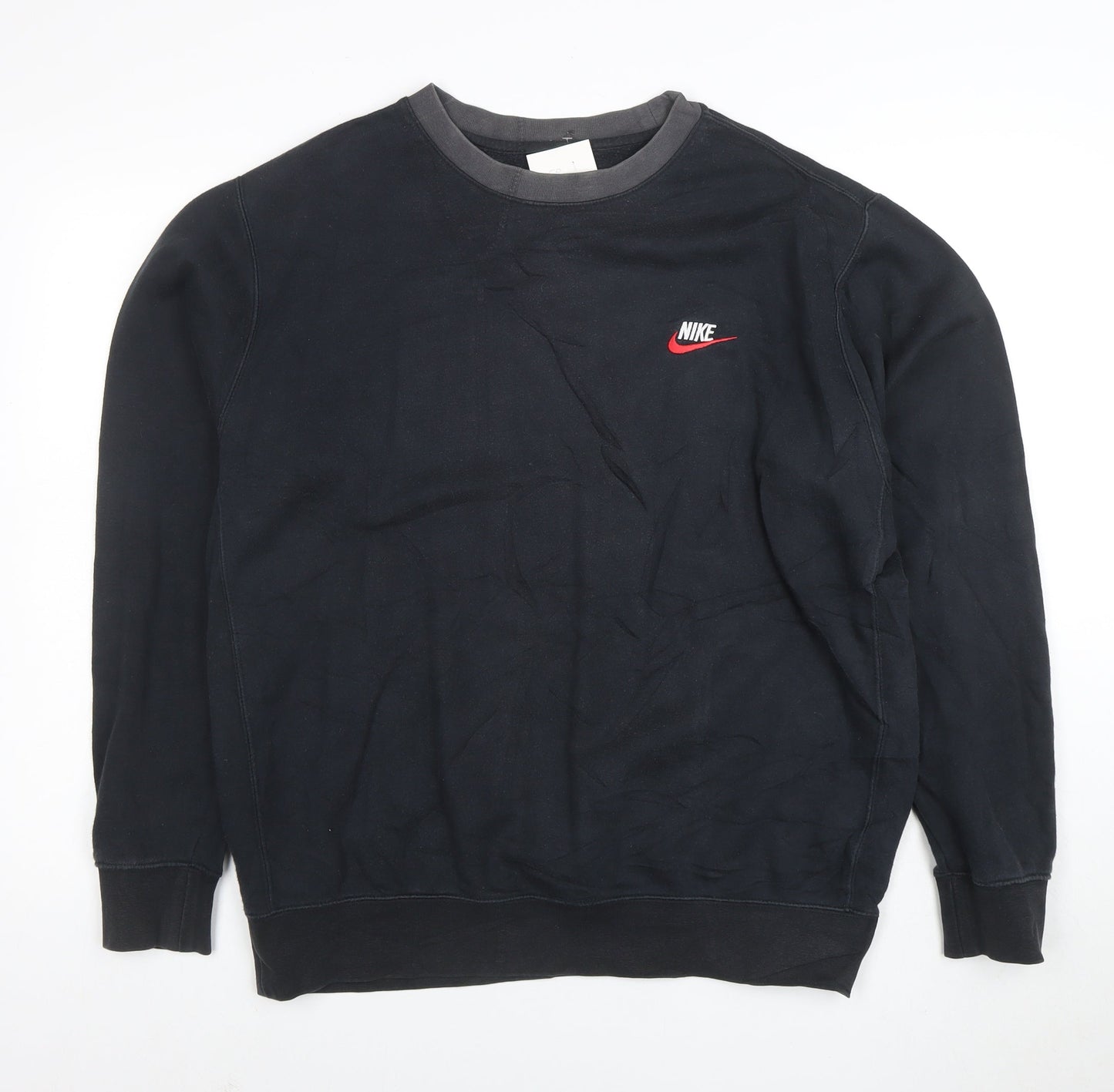 Nike Men's Black L Pullover Fleece Sweatshirt with Logo