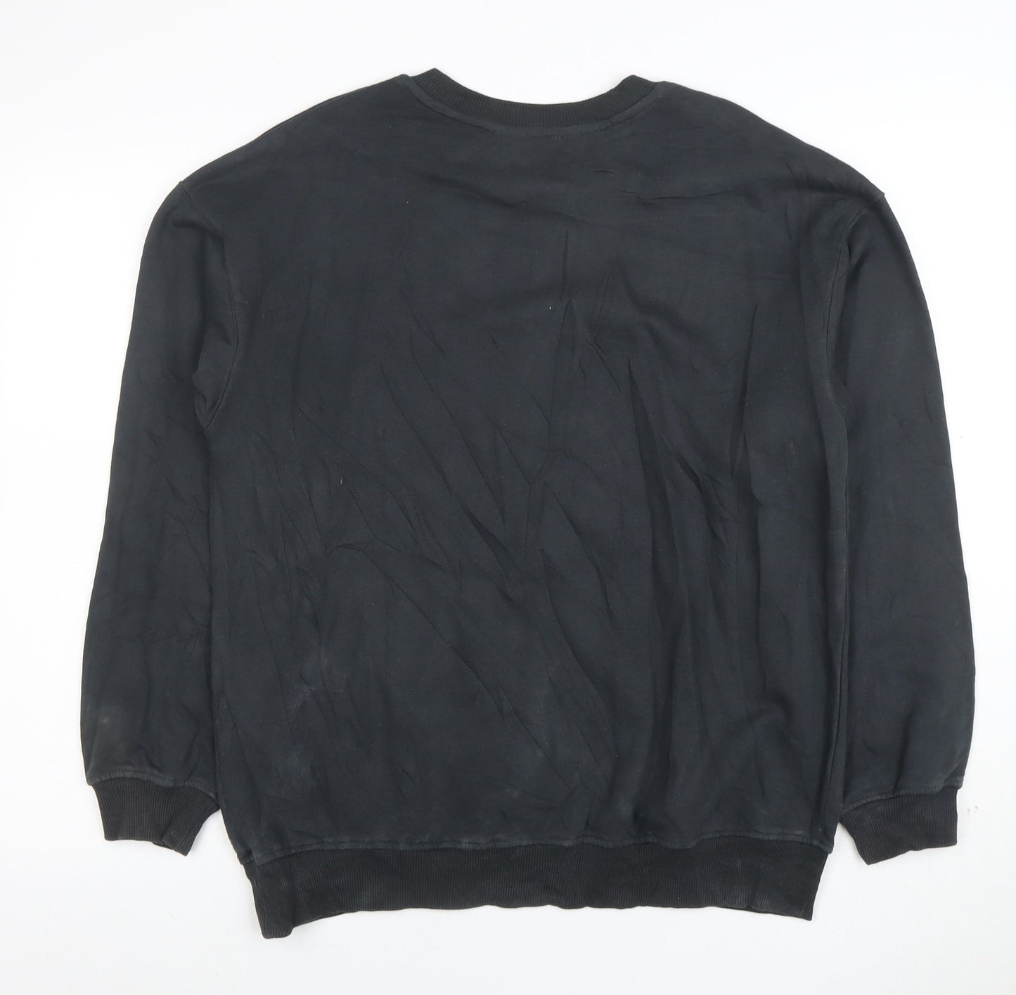 H&M Girls Black Lilo & Stitch Graphic Pullover Sweatshirt 13-14 Years