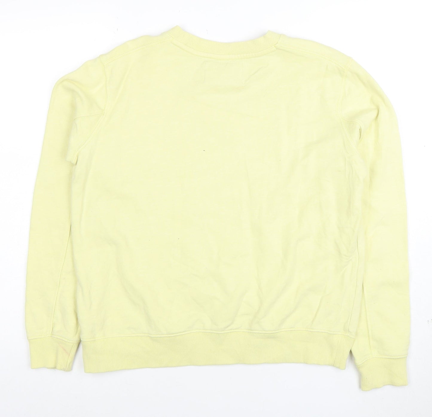 Calvin Klein Jeans Men’s Yellow Logo Sweatshirt Small Regular Fit