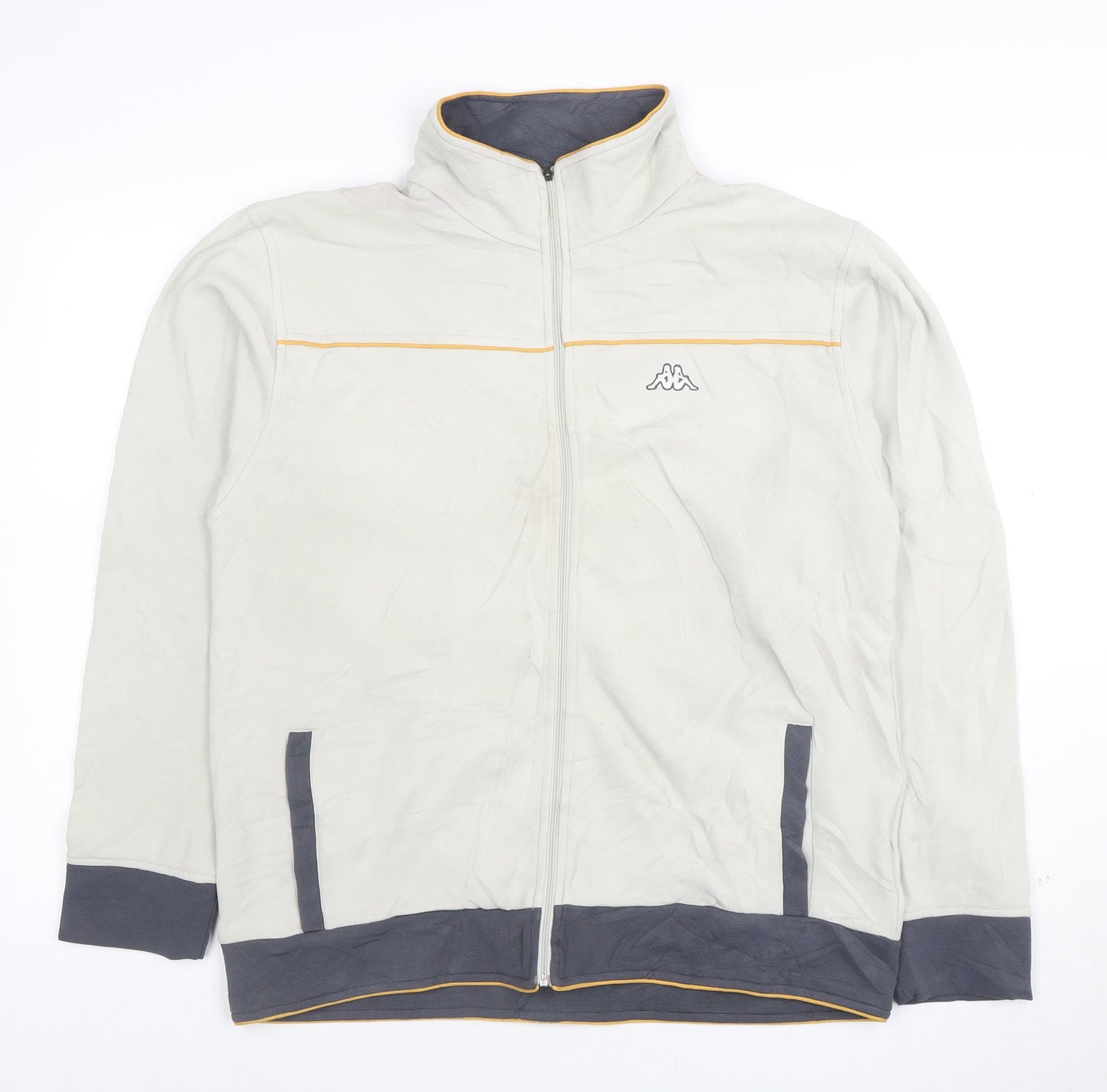 Kappa Men’s Beige Full Zip Sweatshirt XL Sports Jacket