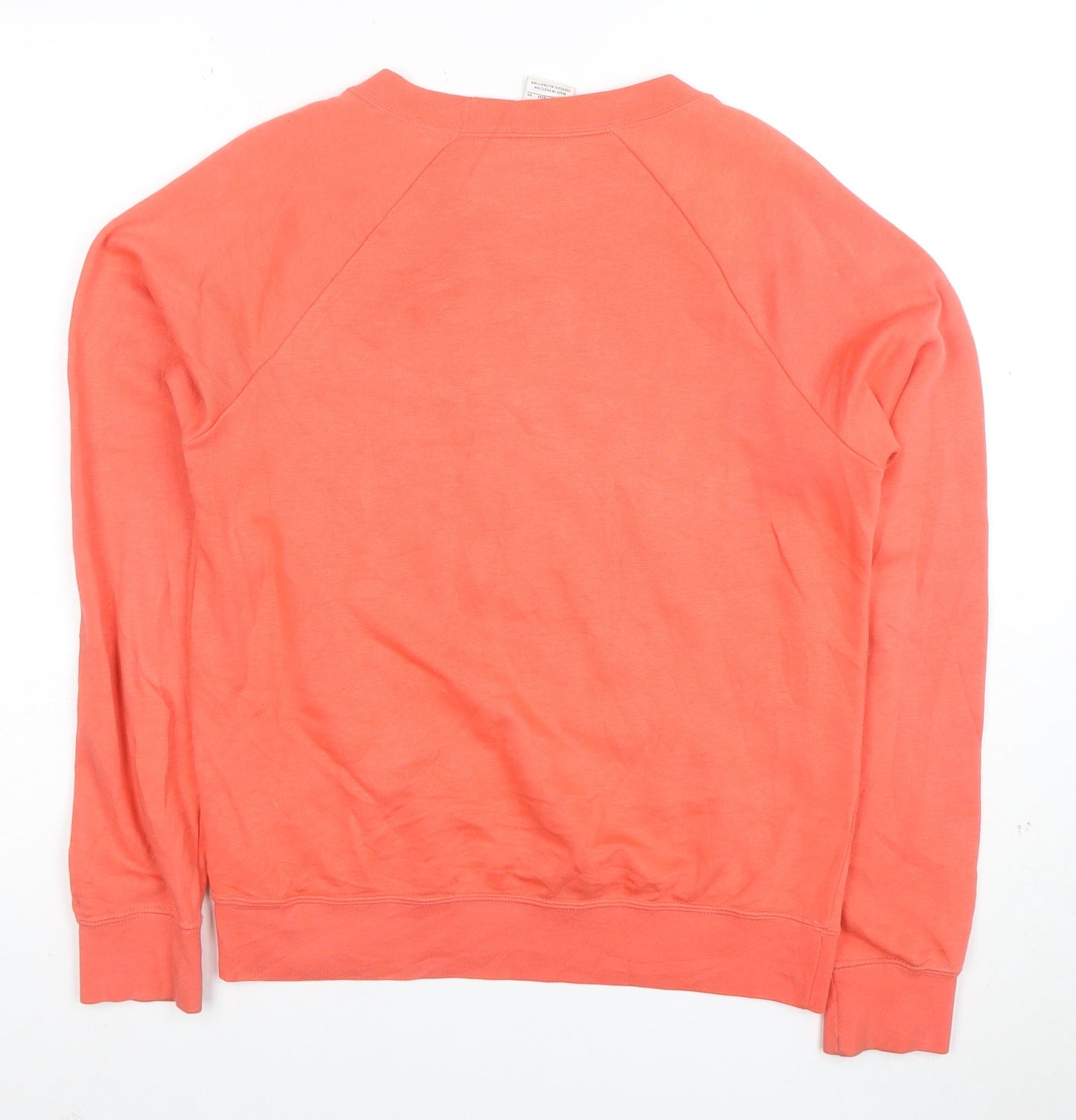 Nike Men's Coral Crew Neck Logo Sweatshirt XS Cotton Blend