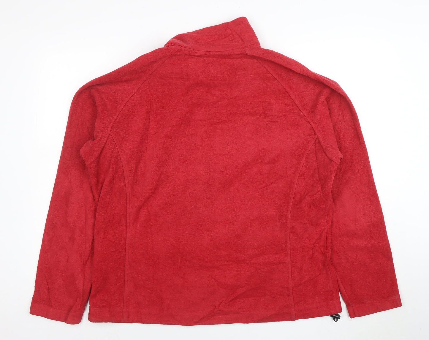 Columbia Unisex Red Fleece Full Zip Outdoor Jacket XL