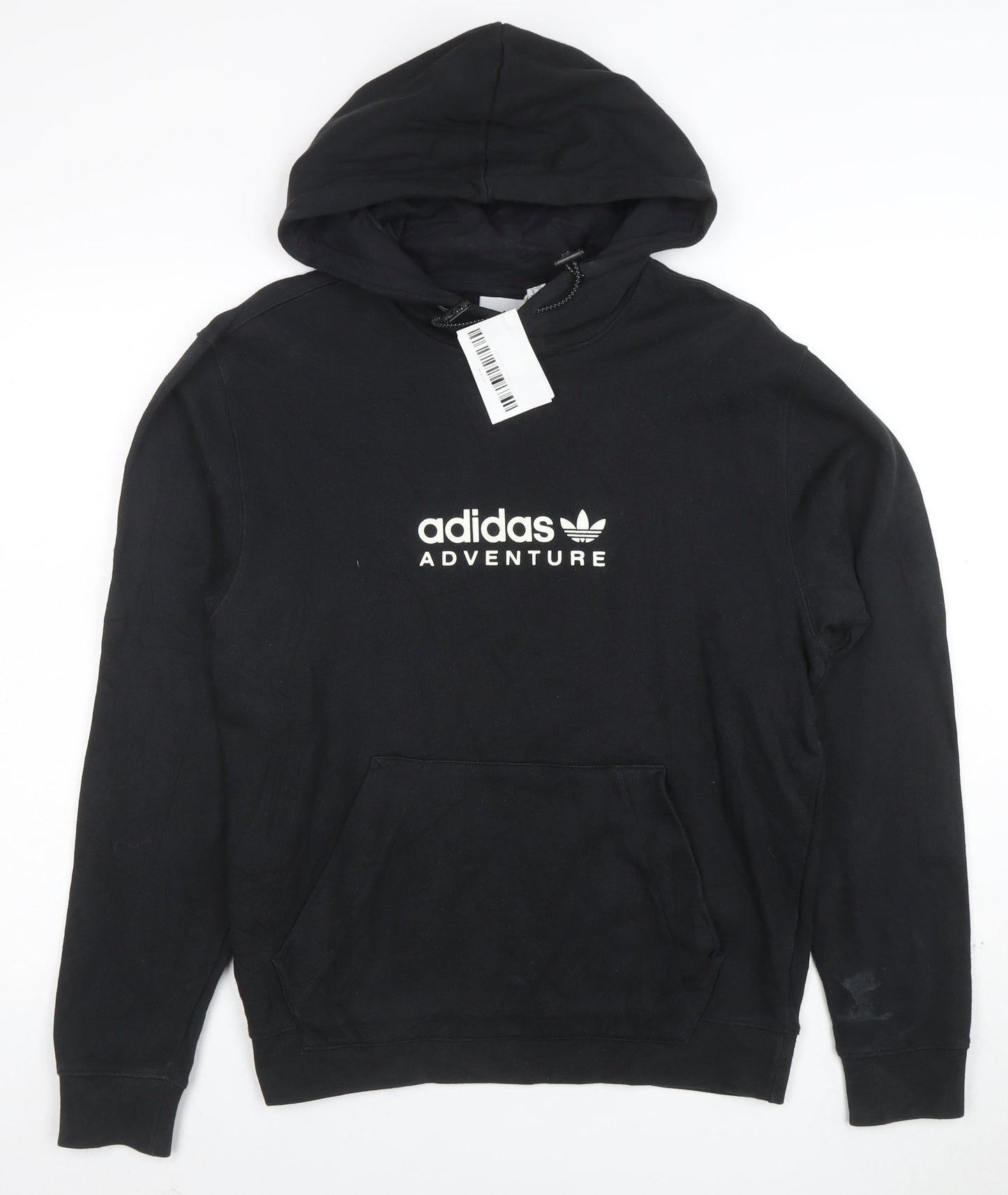 Adidas Men's Black Pullover Hoodie Adventure Logo Size S