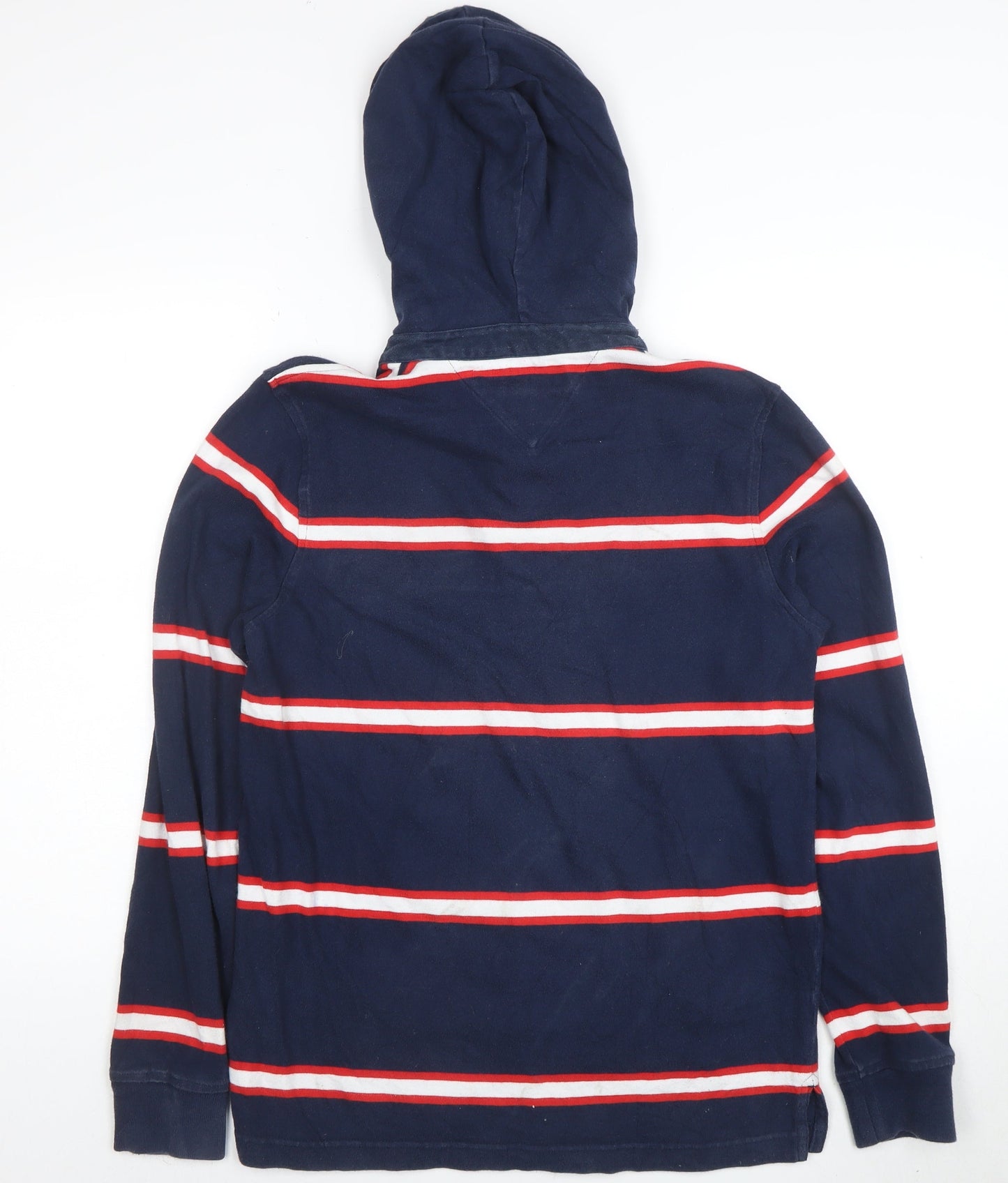 Tommy Hilfiger Men's Blue Striped Pullover Hoodie Size S