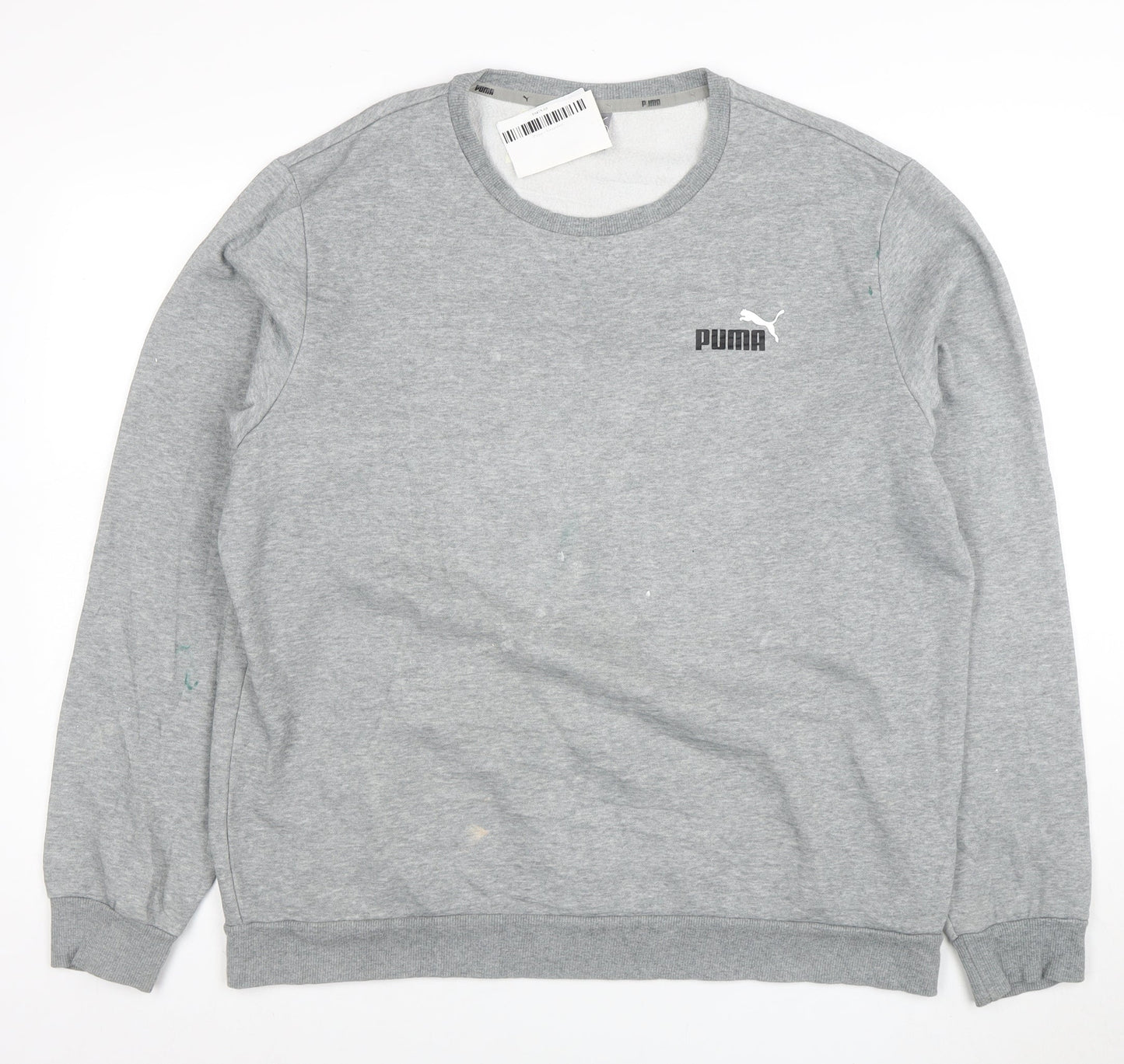 Puma Men's Grey XL Crew Neck Pullover Sweatshirt