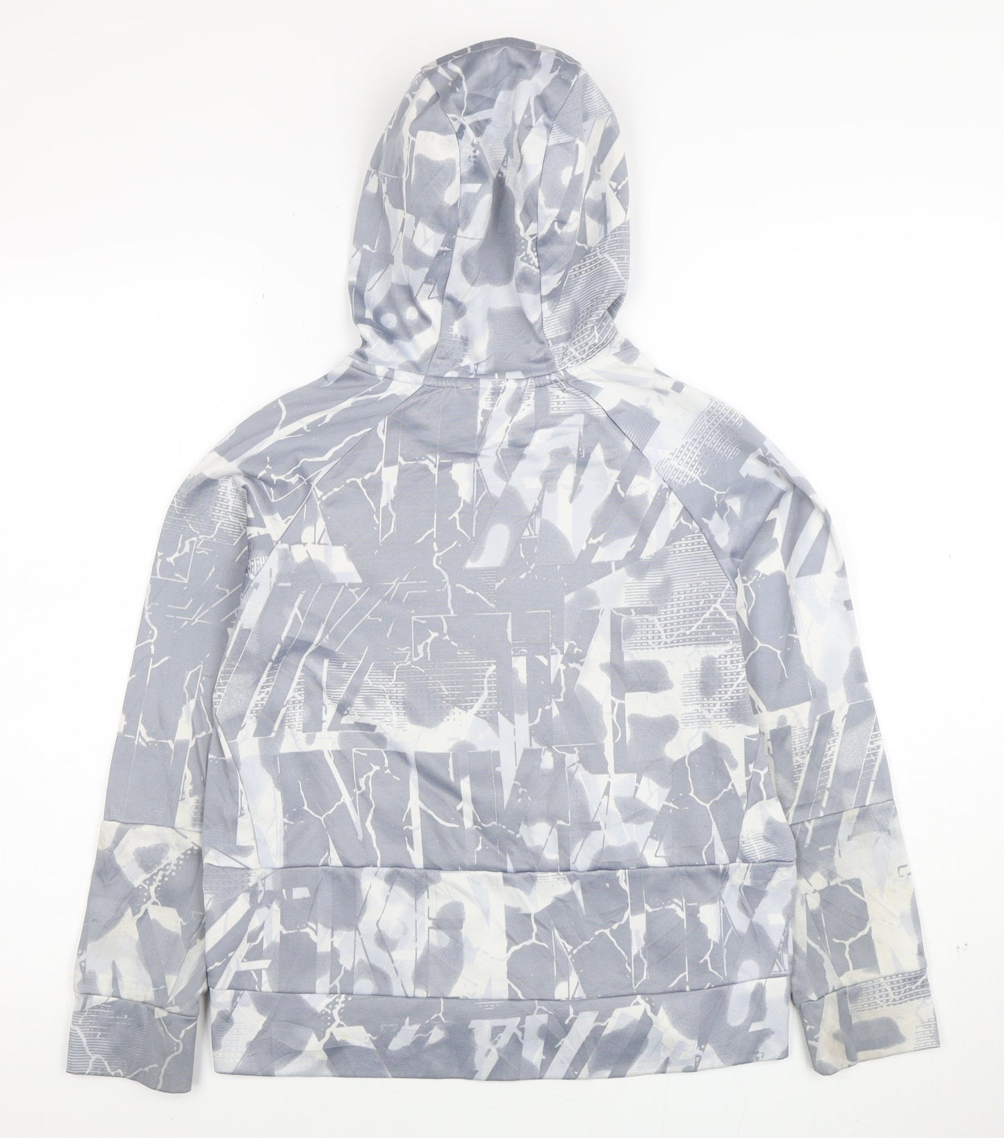 Nike Boys Grey Camouflage Dri-Fit Pullover Hoodie Size L