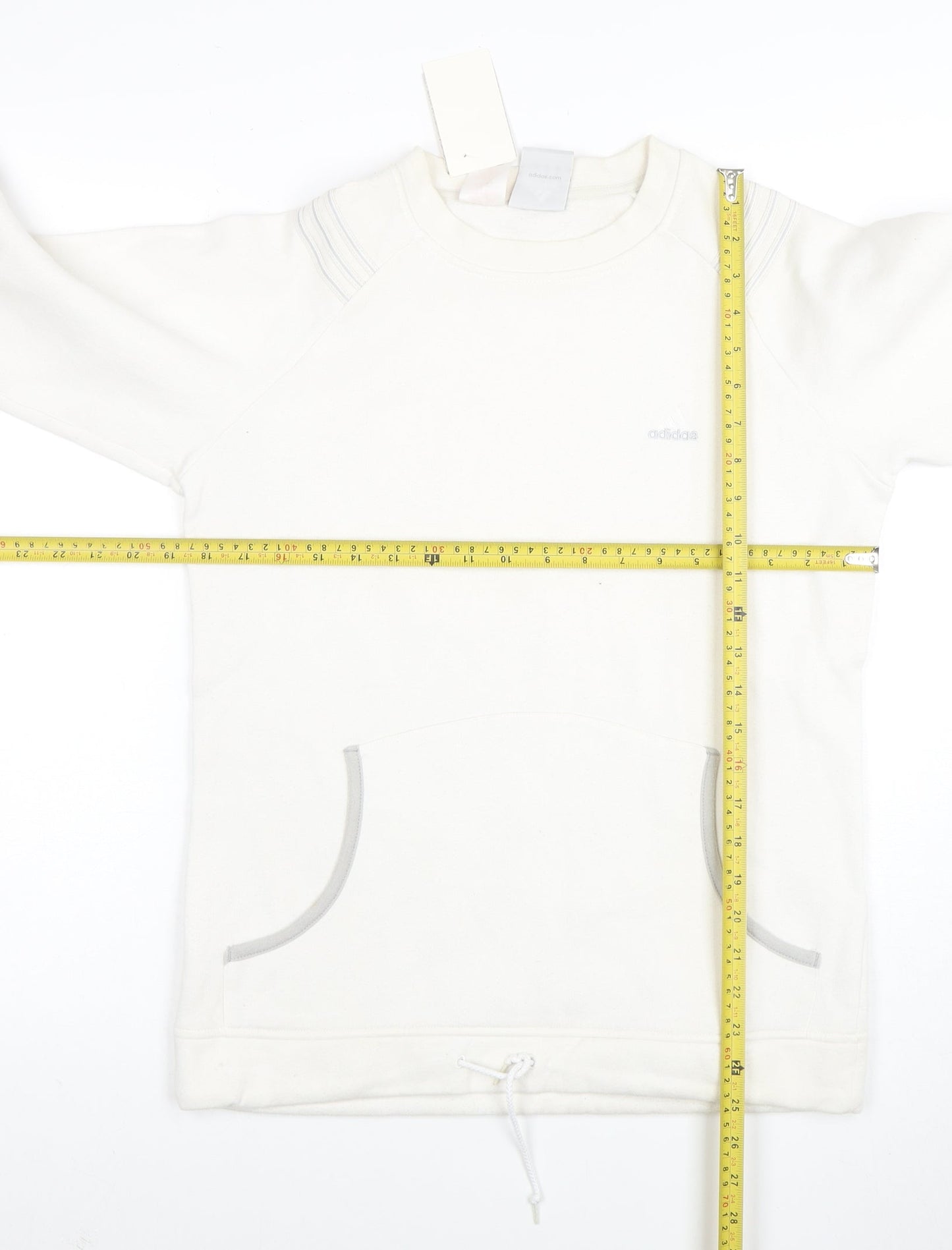 Adidas Men's White Regular Fit Pullover Sweatshirt M