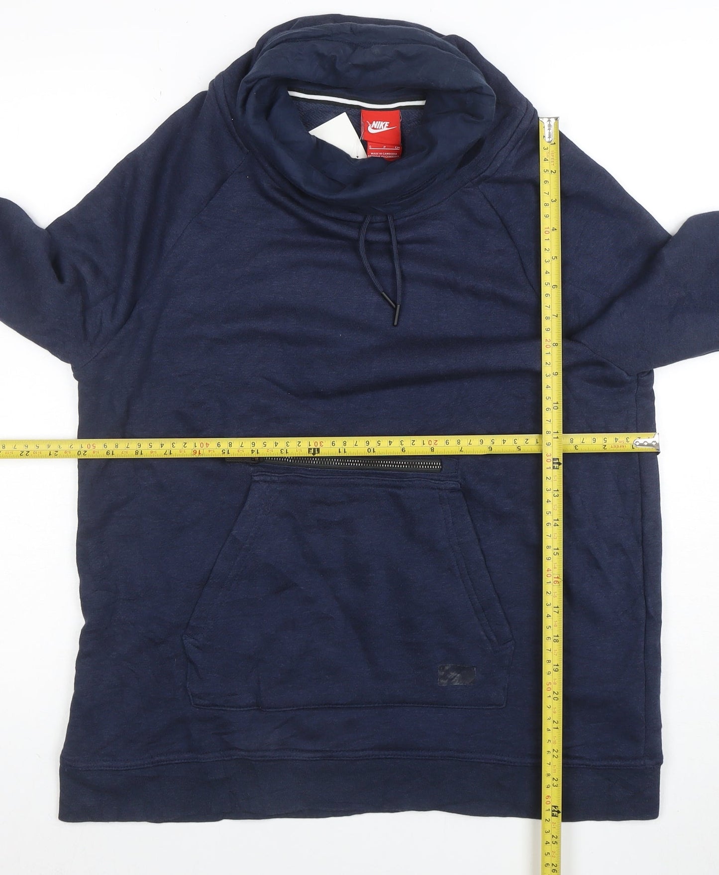Nike Women's Navy Blue Pullover Hoodie Sweatshirt Size S