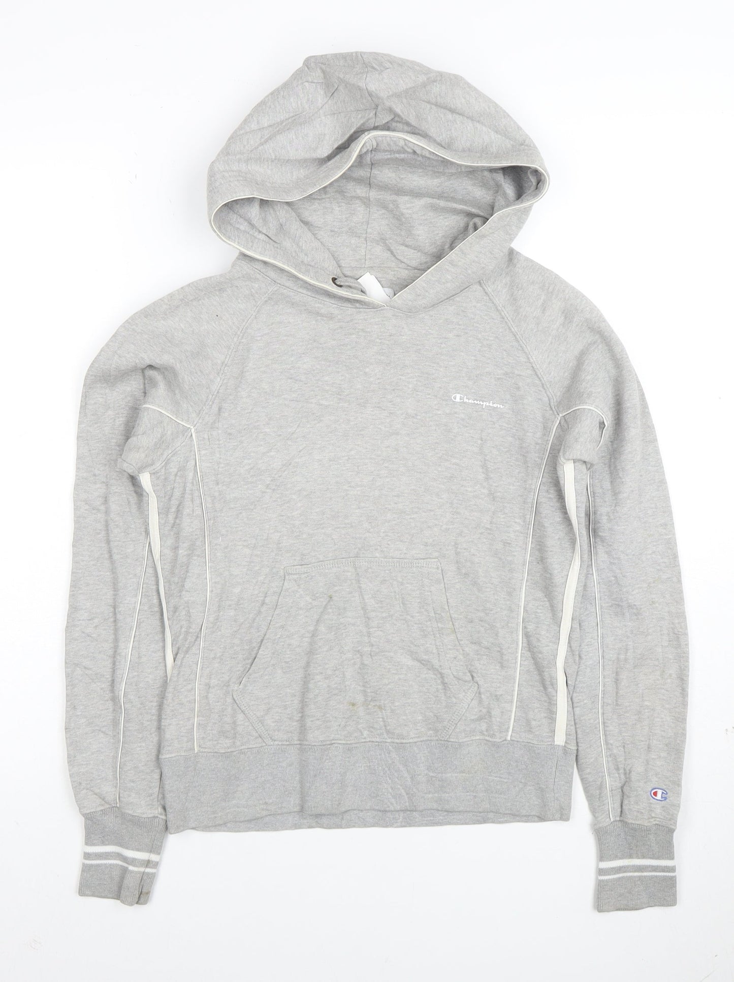 Champion Women's Grey Pullover Hoodie Size S Cotton Blend