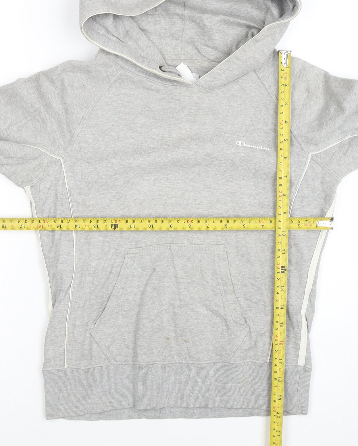 Champion Women's Grey Pullover Hoodie Size S Cotton Blend