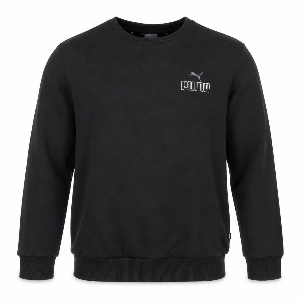 Puma Men's Black Small Pullover Crew Neck Sweatshirt