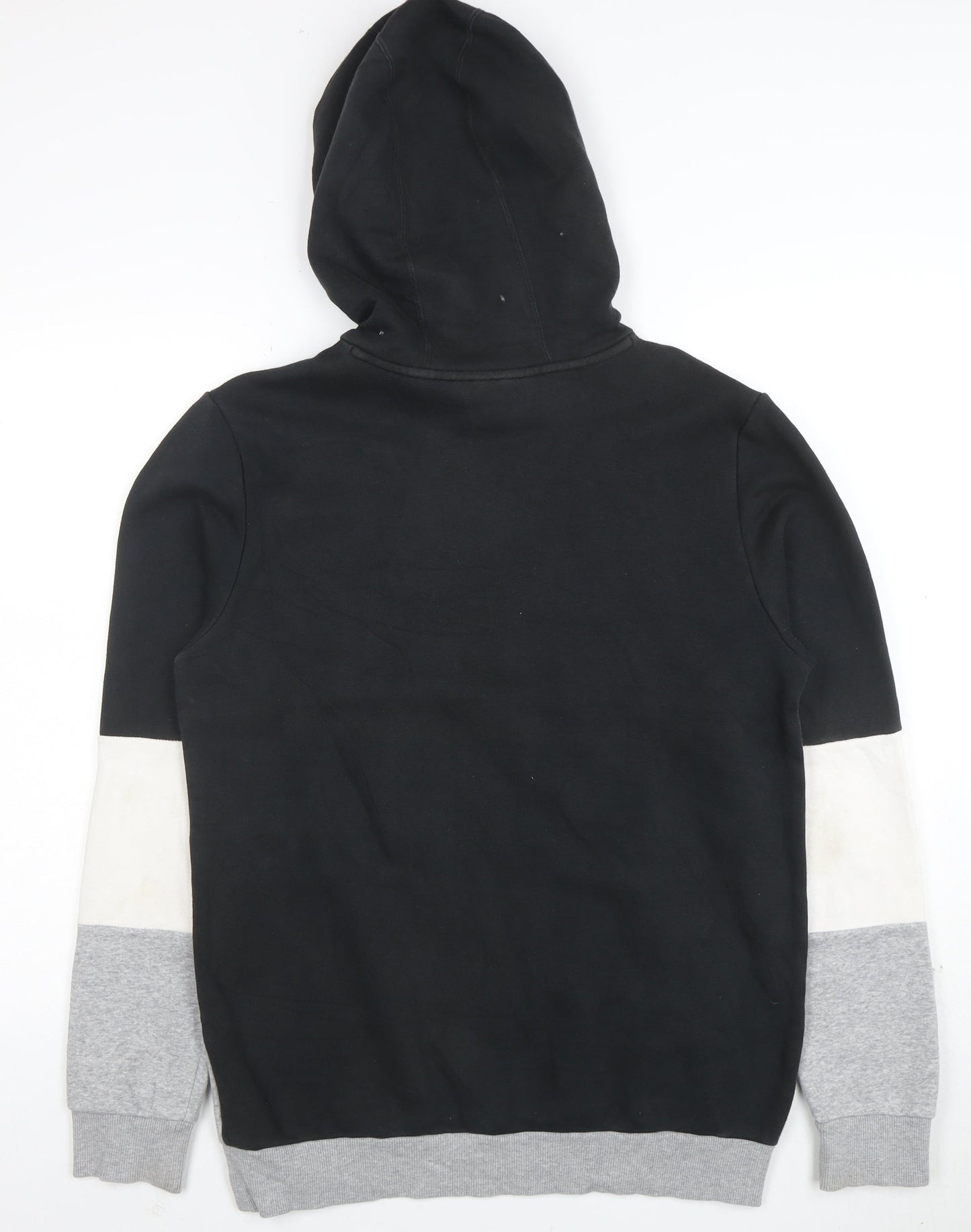 Adidas Men's Black XL Pullover Hoodie Grey Trim Sportswear