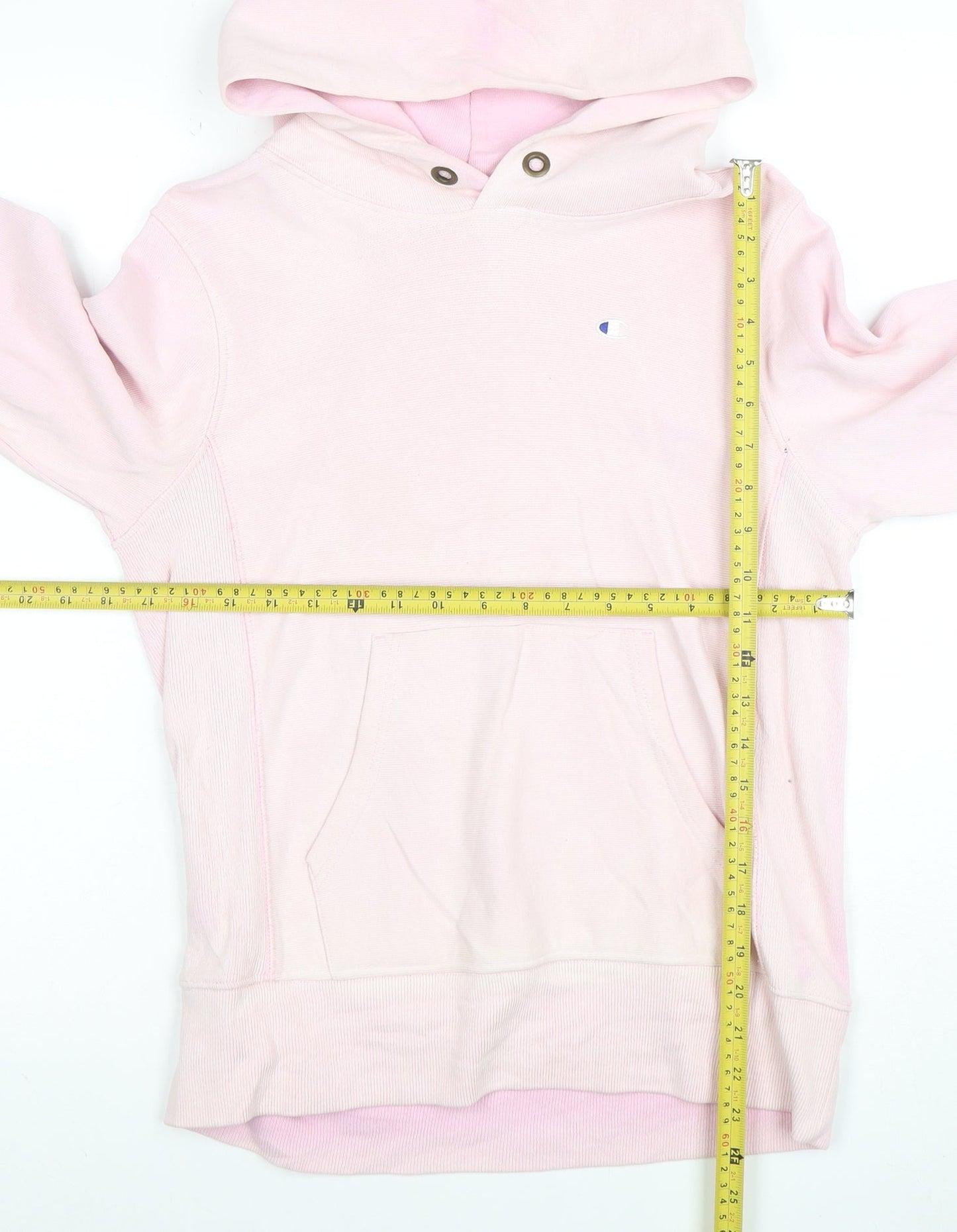 Champion Womens Pink Medium Pullover Hoodie Cotton Blend Casual