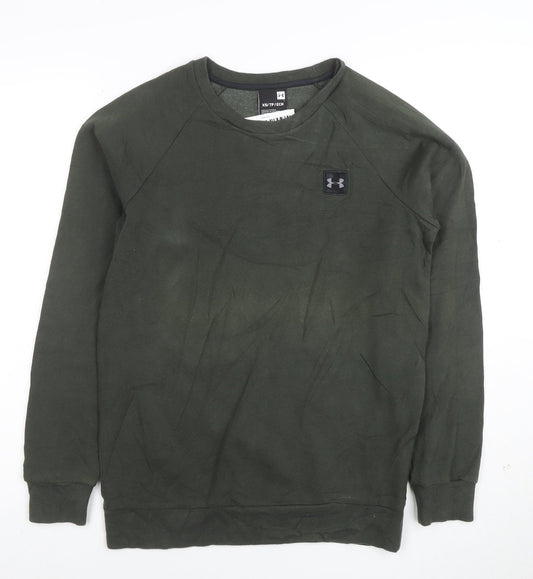 Under Armour Men's Green XS Crew Neck Pullover Sweatshirt