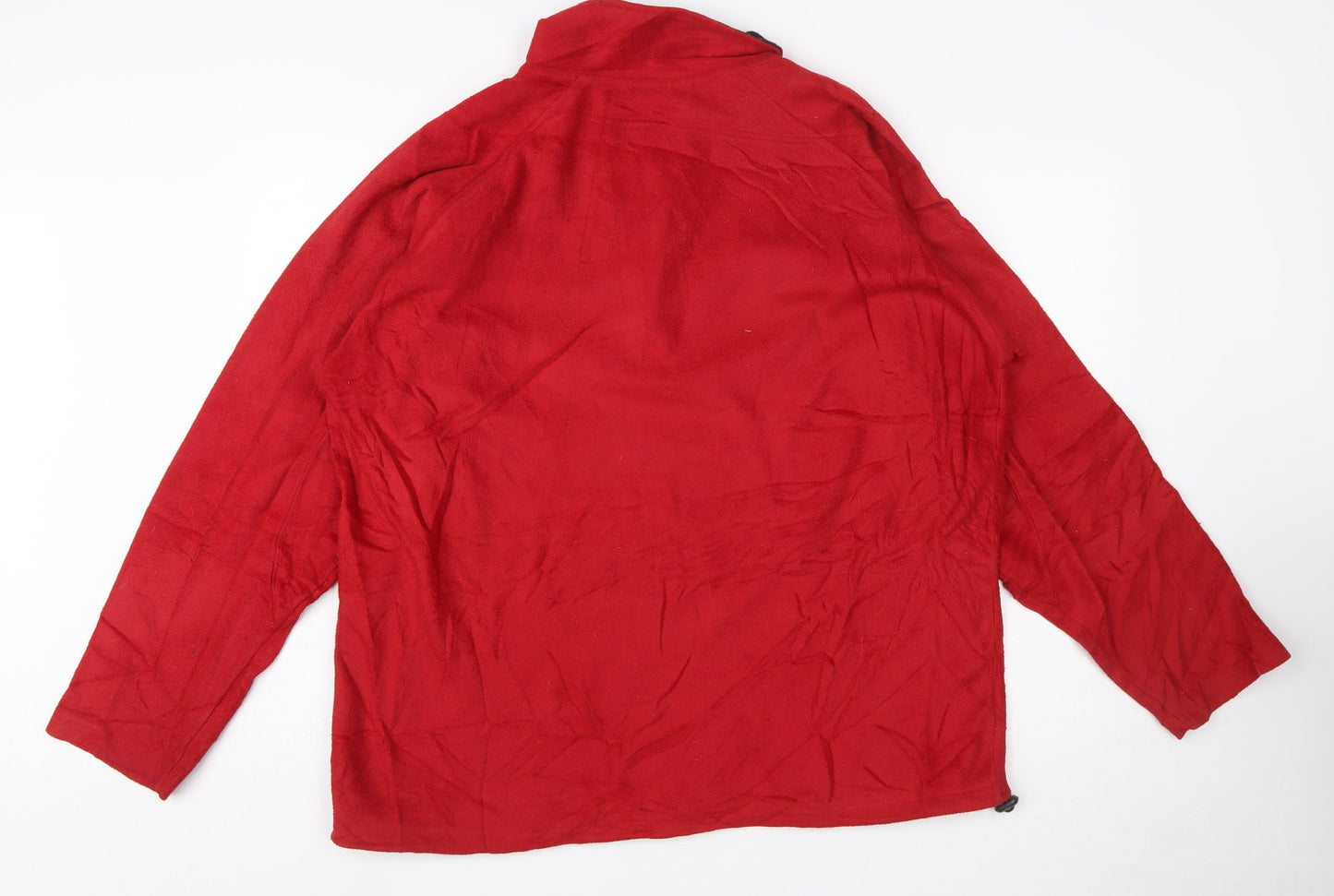 Umbro Men's Red Fleece 1/4 Zip Pullover Sweatshirt Size L