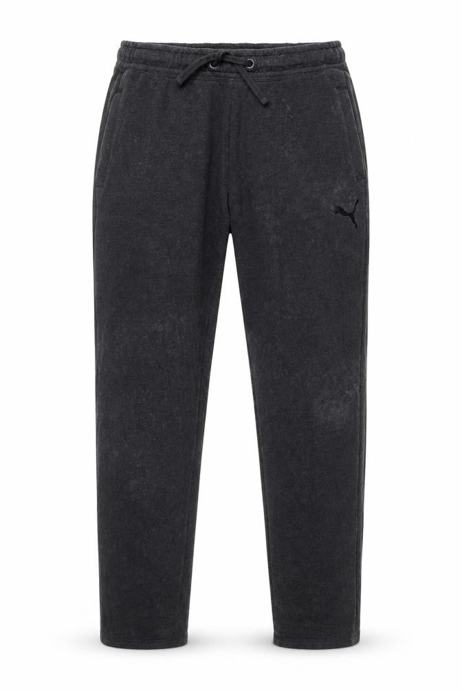 Puma Men's Black Jogger Trousers M Regular Fit Cotton Blend