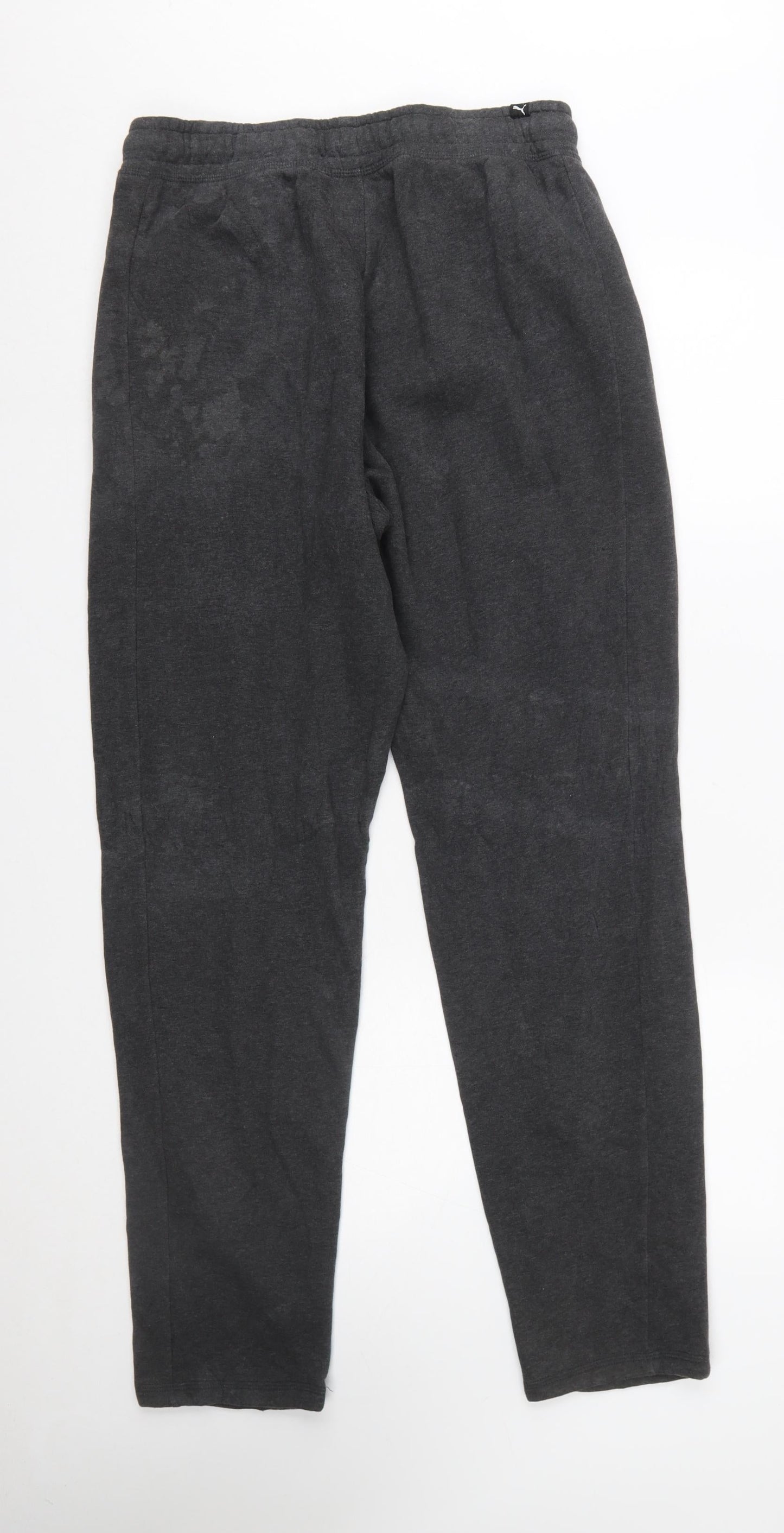 Puma Men's Black Jogger Trousers M Regular Fit Cotton Blend