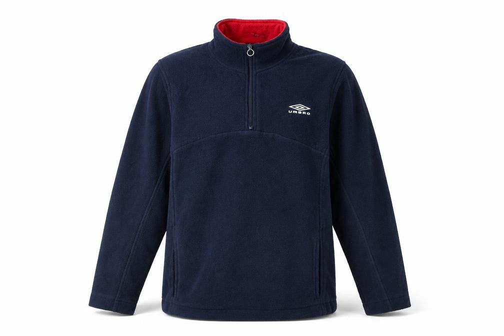 Umbro Boys Navy Fleece 1/2 Zip Sweatshirt Size 13 Years