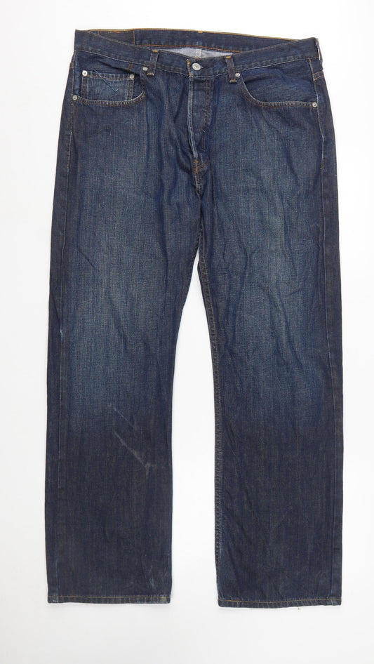 Levi's 758 Men's Blue Straight Fit Denim Jeans W36 L32