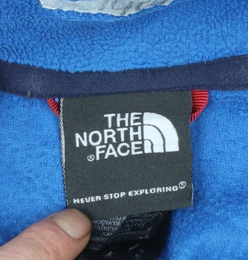 The North Face Men’s Blue Fleece 1/4 Zip Pullover Sweatshirt M
