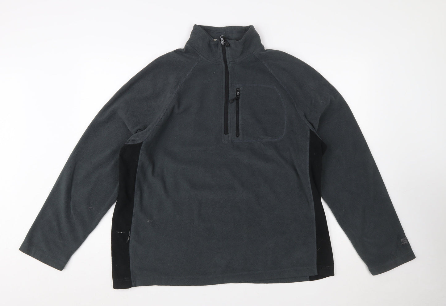 Starter Men’s Grey L Fleece Pullover 1/4 Zip Sweatshirt