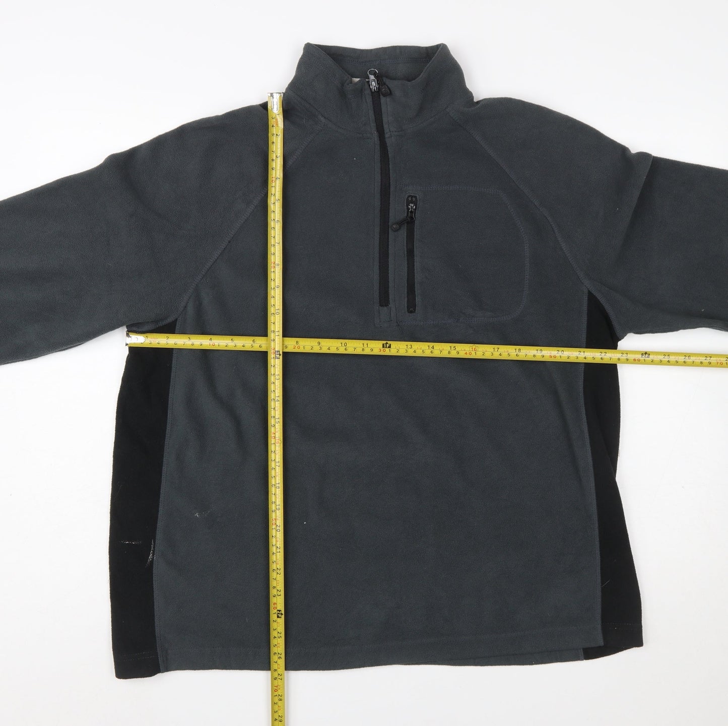 Starter Men’s Grey L Fleece Pullover 1/4 Zip Sweatshirt