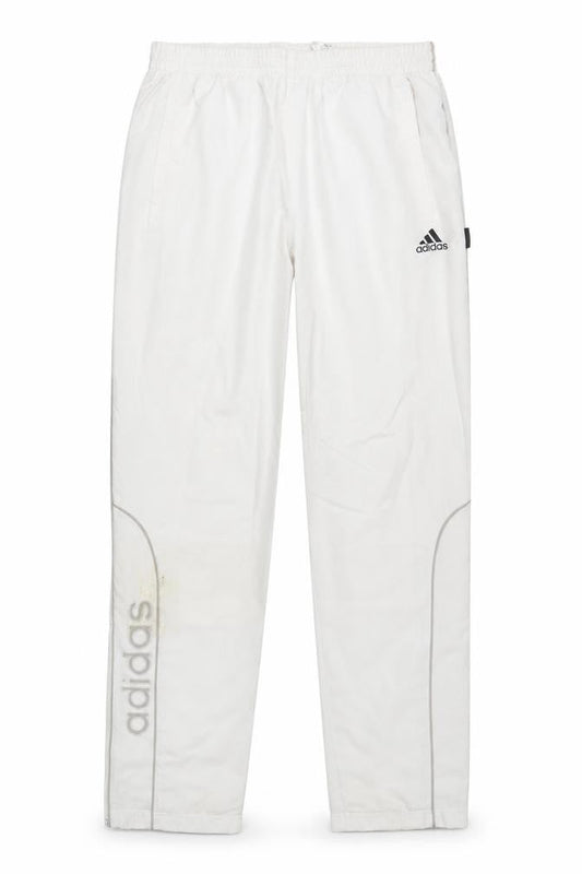 Adidas Men's White Polyester Jogger Trousers Size M