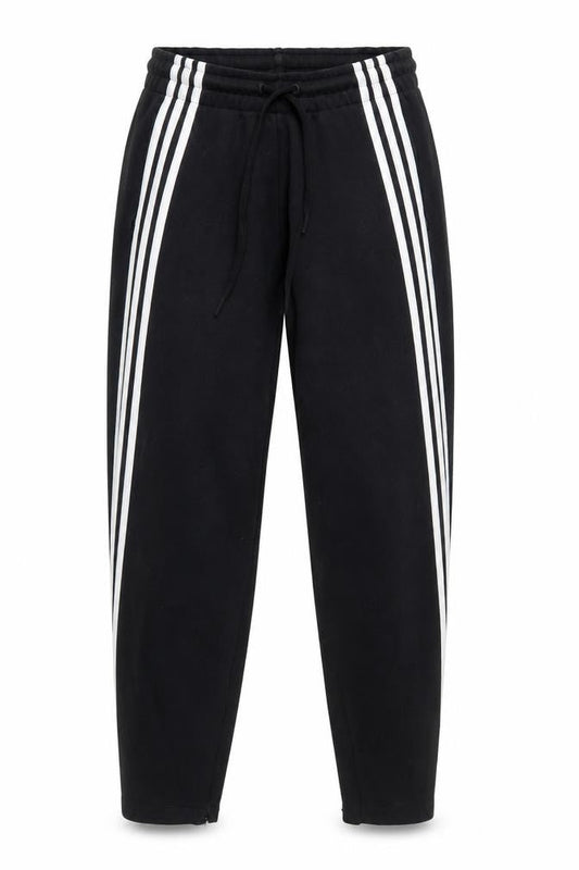 Adidas Women’s Black Jogger Trousers S with White Stripes