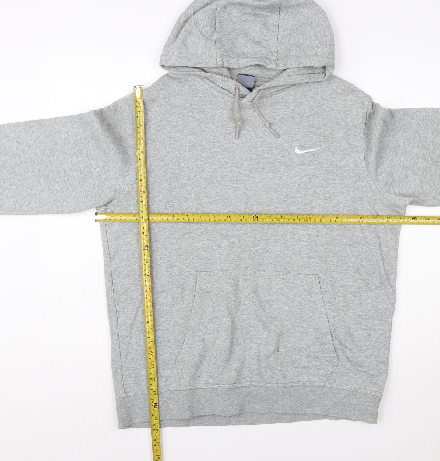 Nike Women’s Grey Pullover Hoodie L Cotton Blend Casual