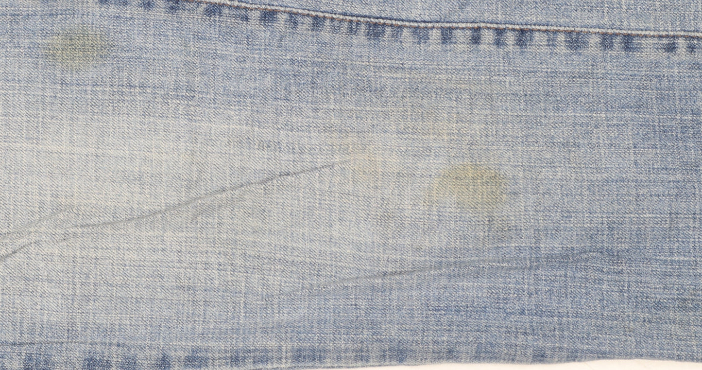 Levi's Women's Blue Size 4 Petite Straight Leg Stretch Jeans
