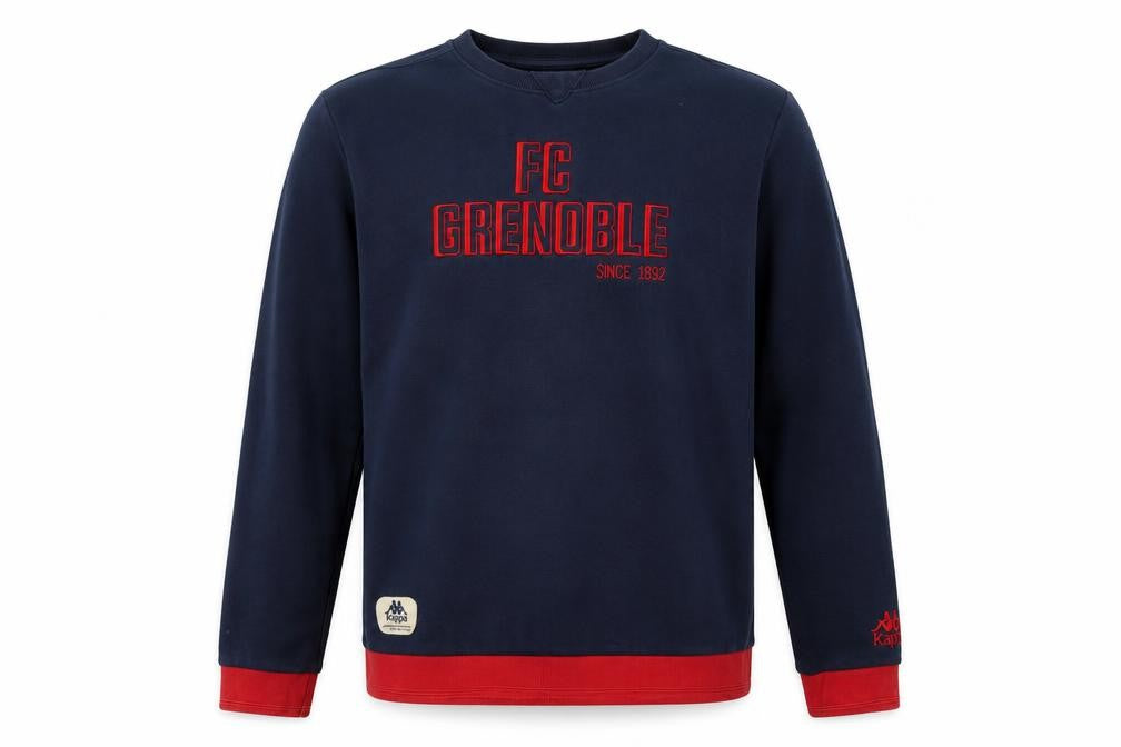 Kappa Men's Blue FC Grenoble Pullover Sweatshirt XL