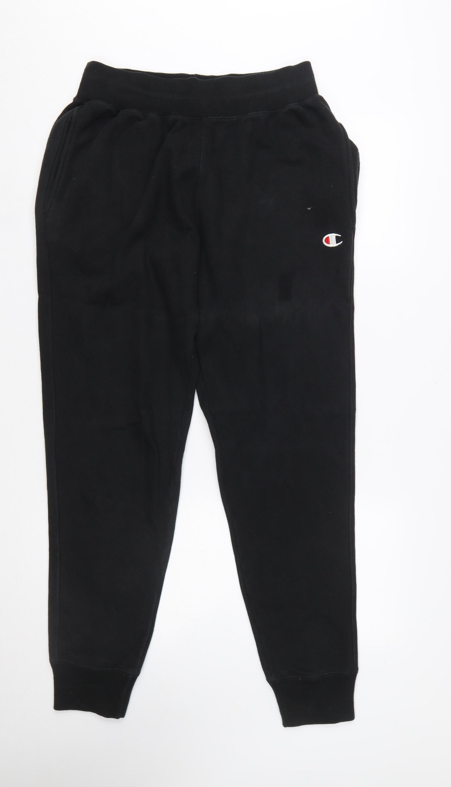 Champion Men’s Black Reverse Weave Sweatpants Medium Tapered Fit