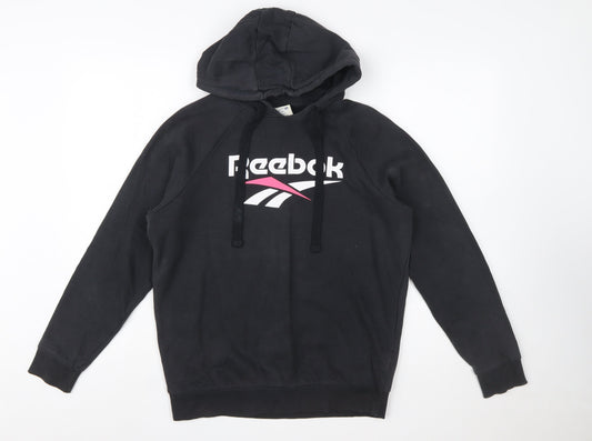 Reebok Classic Women's Black Small Pullover Hoodie Sweatshirt